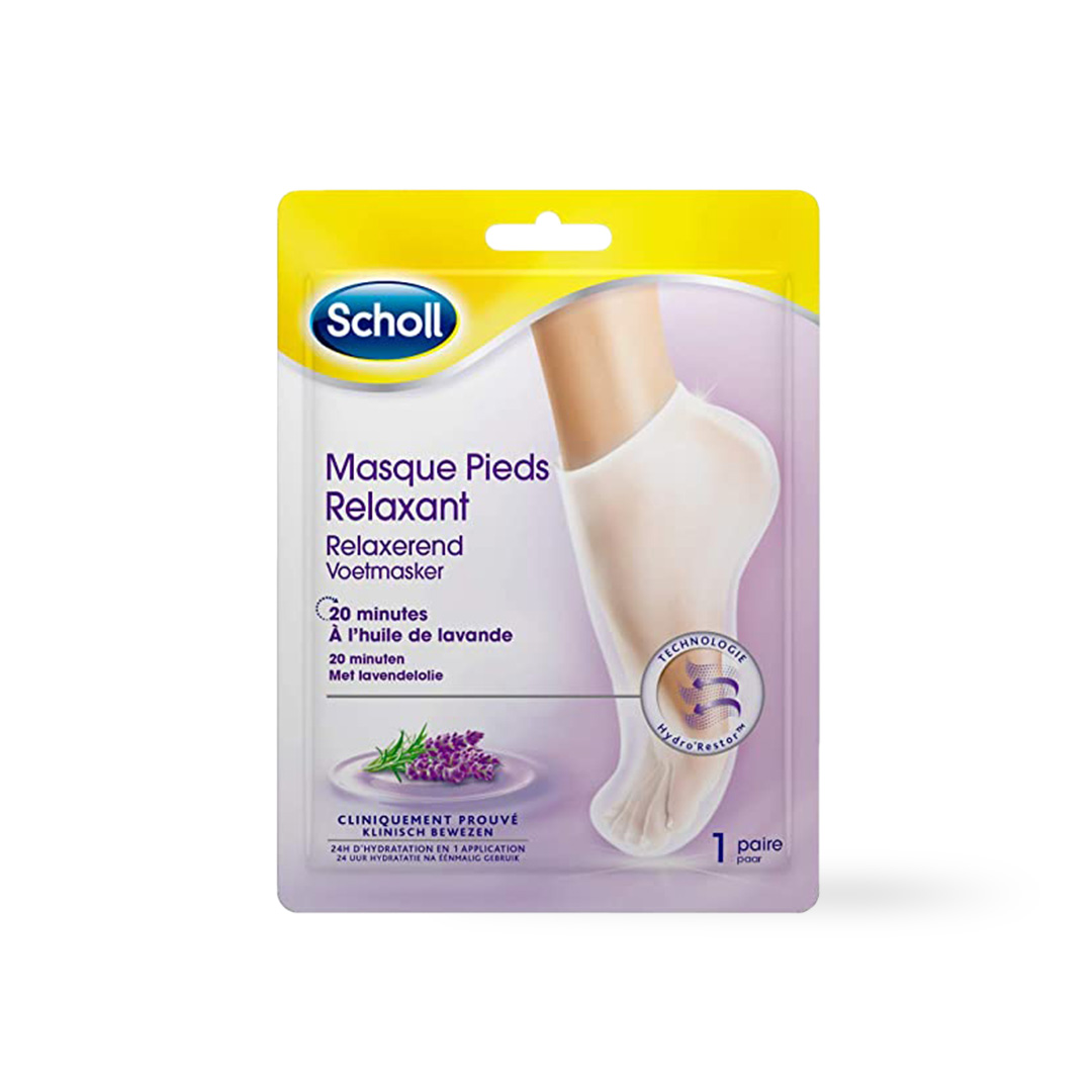 Scholl Expert Care Masque Pieds Relaxant Lavende - 1 paire - Scholl  Belgique